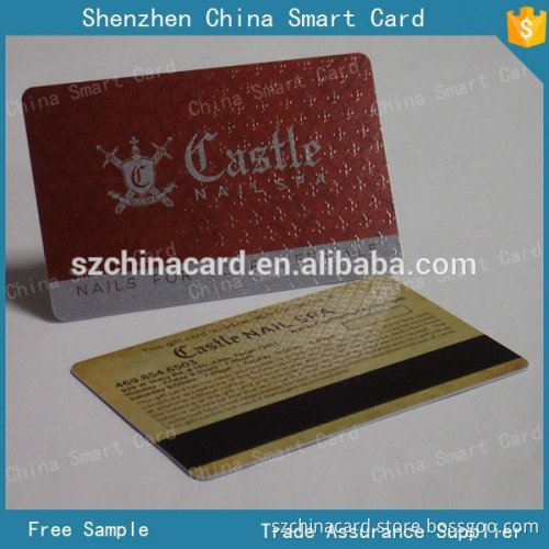 offset printing magnetic strip plastic pvc card with UV finish